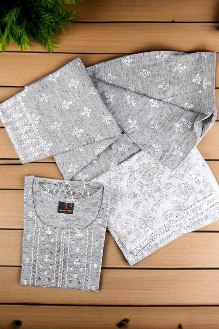 Casual Ethnic Straight Kurta Set With Dupatta