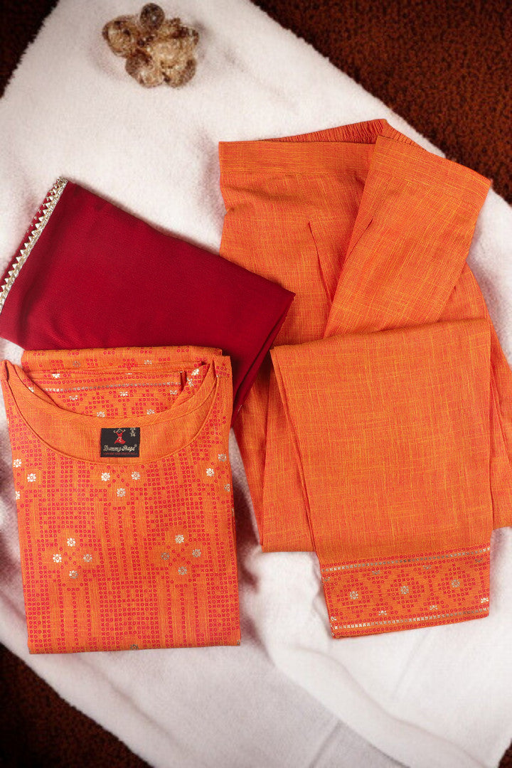 Casual Ethnic Straight Kurta Set With Dupatta