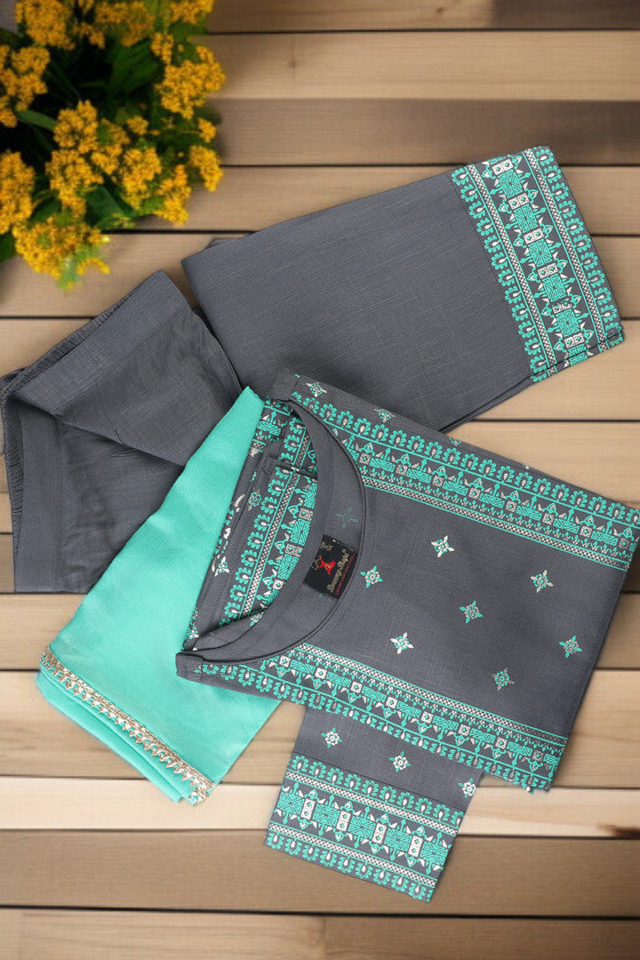 Casual Ethnic Straight Kurta Set With Dupatta