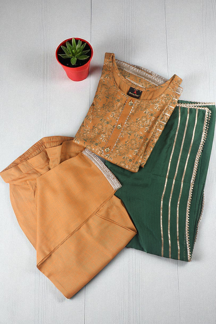 Festive Anarkali Kurta Set – Elegant Design with Dupatta