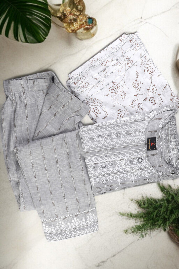 Festive Anarkali Kurta Set – Elegant Design with Dupatta