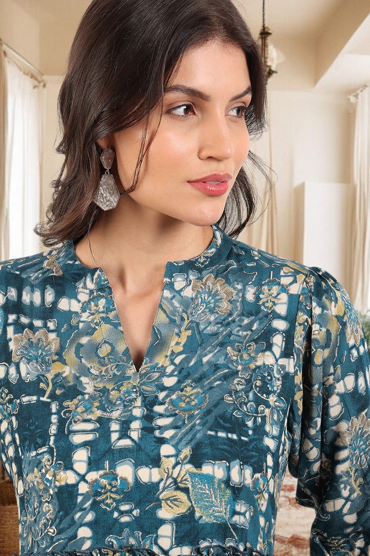 Elegant Printed Midi Dress For Every Occasion