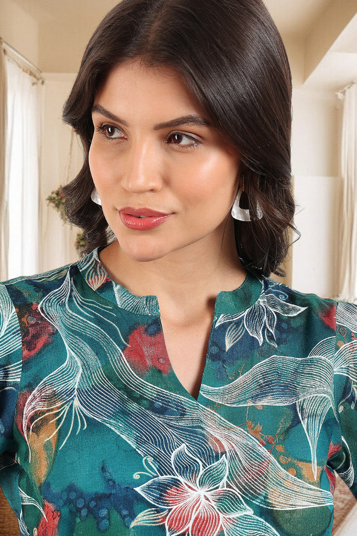 Elegant Printed Midi Dress For Every Occasion
