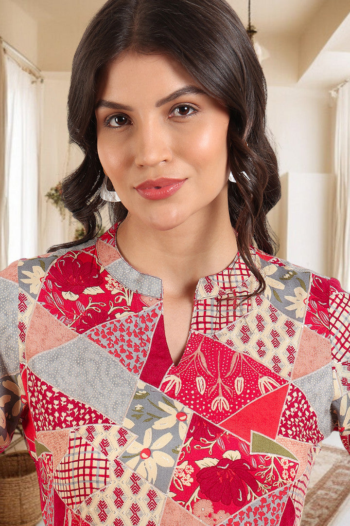 Elegant Printed Midi Dress For Every Occasion