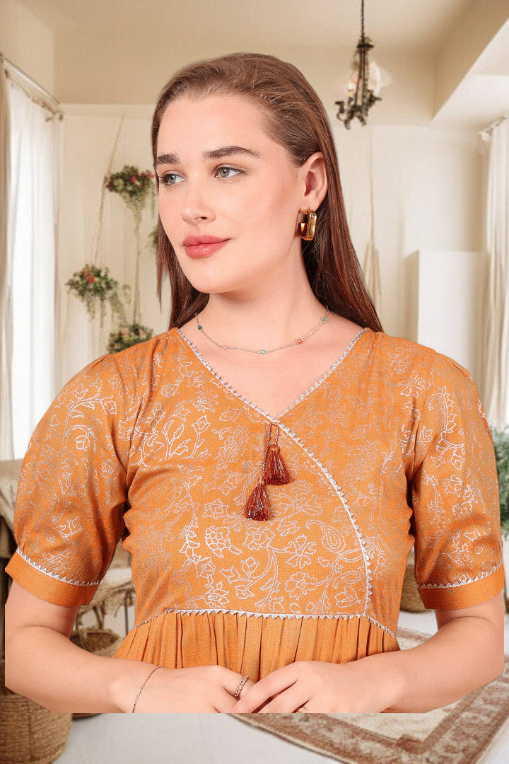 Ethereal Elegance- Stylish Casual & Party Wear Midi Dress