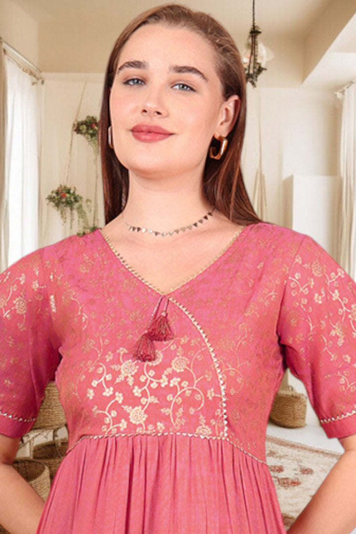 Ethereal Elegance- Stylish Casual & Party Wear Midi Dress
