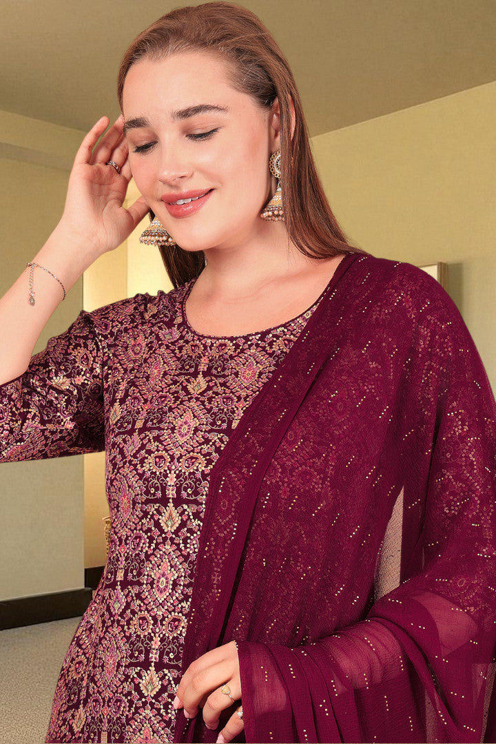 Casual Ethnic Straight Kurta Set With Dupatta