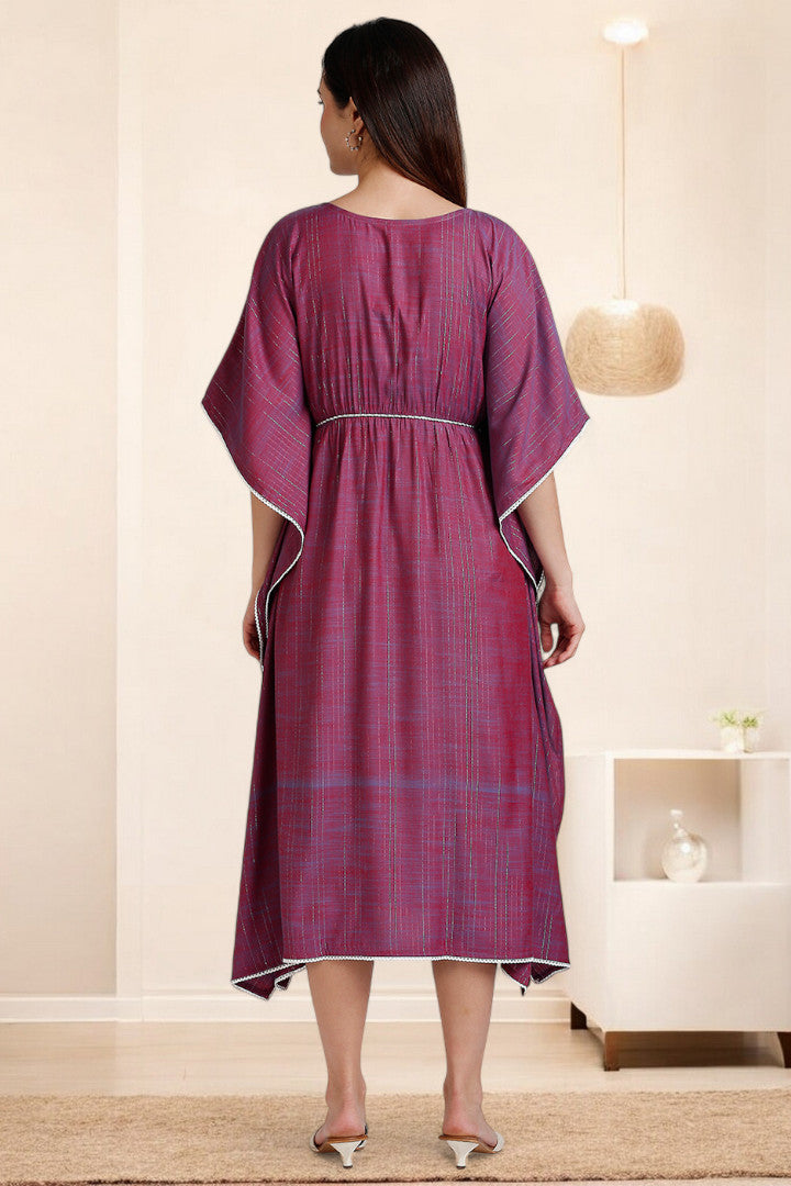 Rayon Printed Maternity Kaftan – Designed for Pregnancy & Nursing