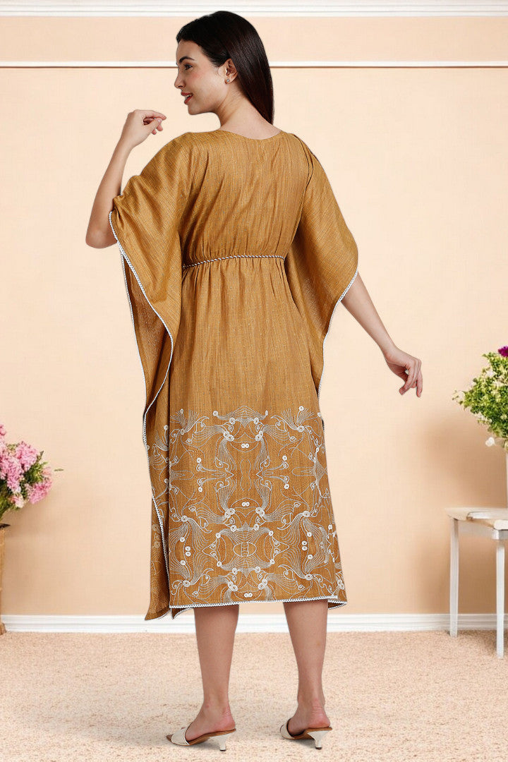 Rayon Printed Maternity Kaftan – Designed for Pregnancy & Nursing