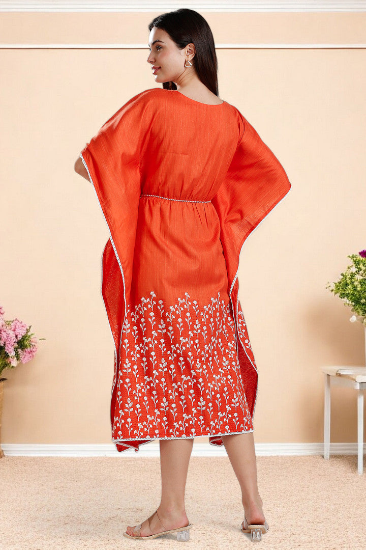 Rayon Printed Maternity Kaftan – Designed for Pregnancy & Nursing