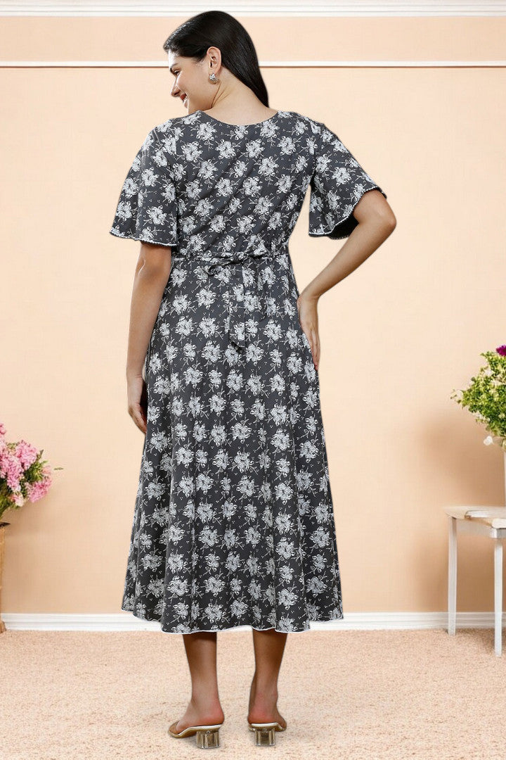 PolyCotton Printed Maternity Kurta – Designed for Pregnancy & Nursing
