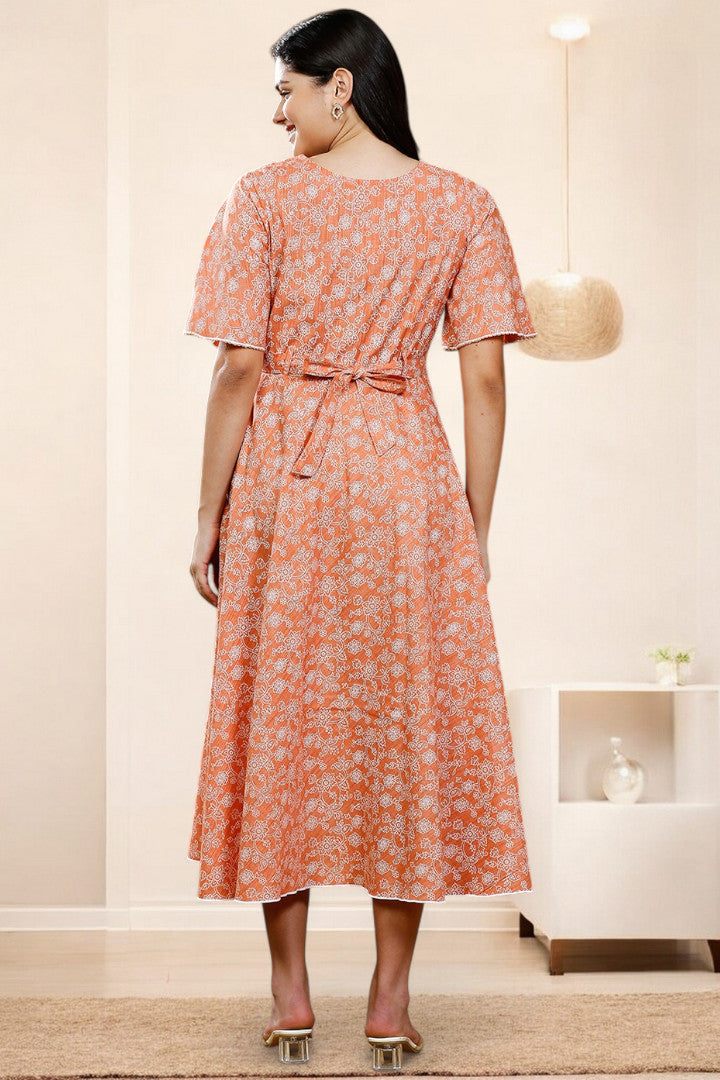 PolyCotton Printed Maternity Kurta – Designed for Pregnancy & Nursing