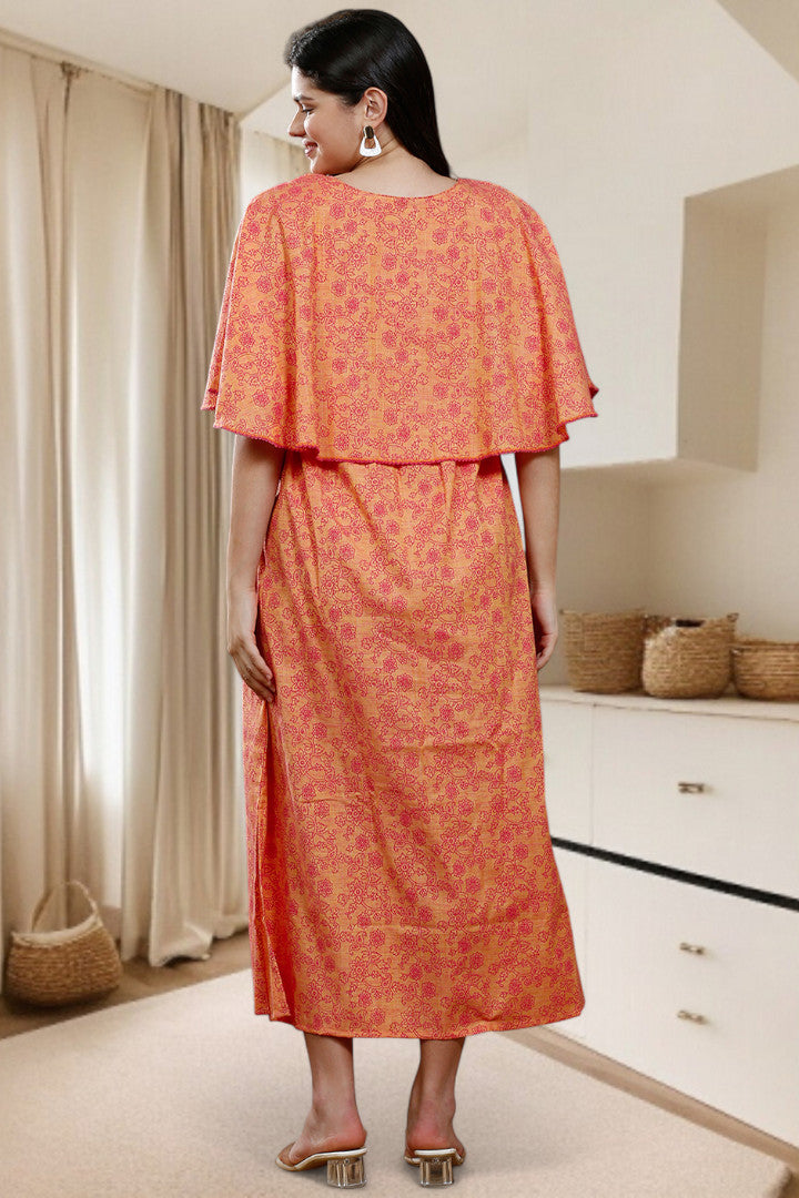 Maternity Poncho Gown for Easy Wear & All-Day Comfort