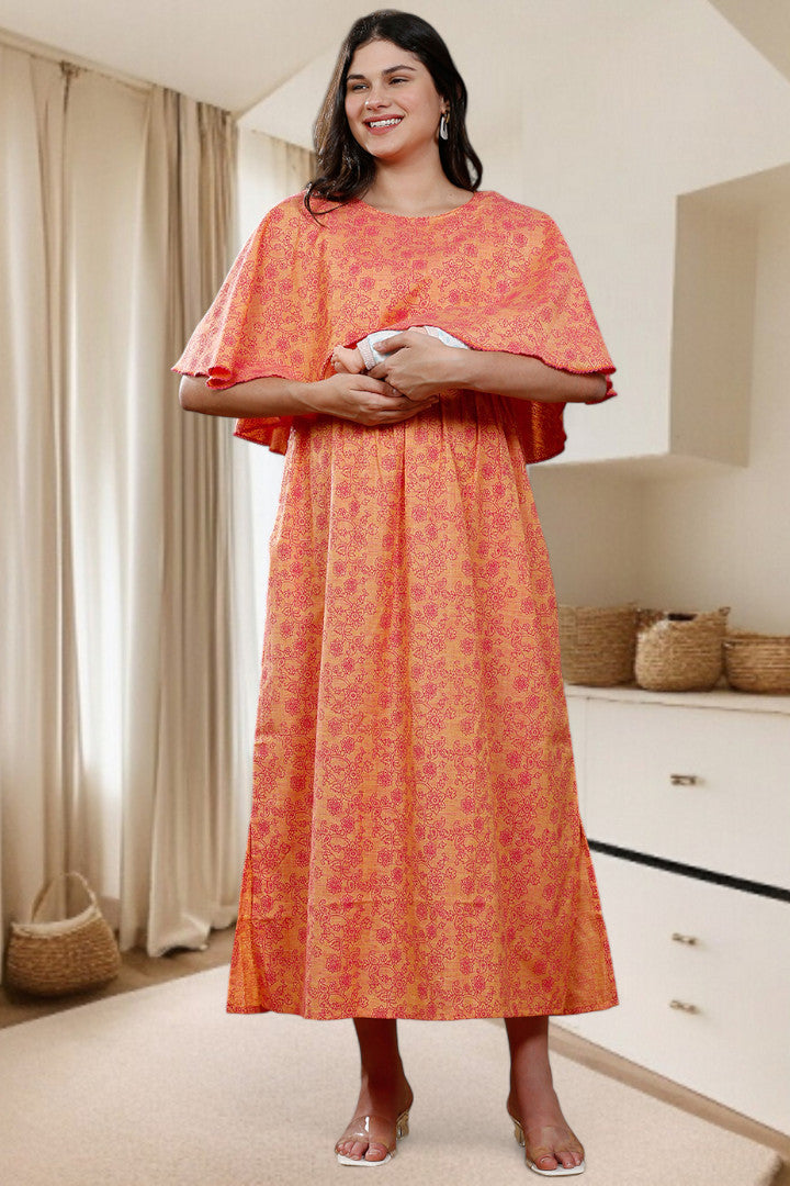 Maternity Poncho Gown for Easy Wear & All-Day Comfort