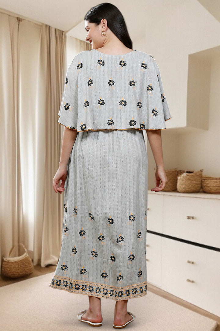 Maternity Poncho Gown for Easy Wear & All-Day Comfort