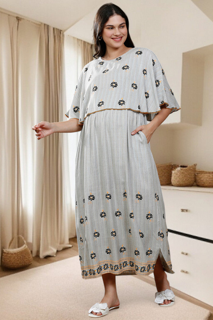 Maternity Poncho Gown for Easy Wear & All-Day Comfort