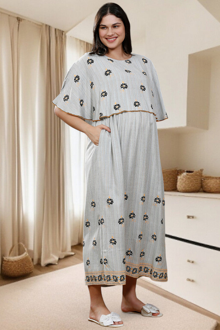 Maternity Poncho Gown for Easy Wear & All-Day Comfort