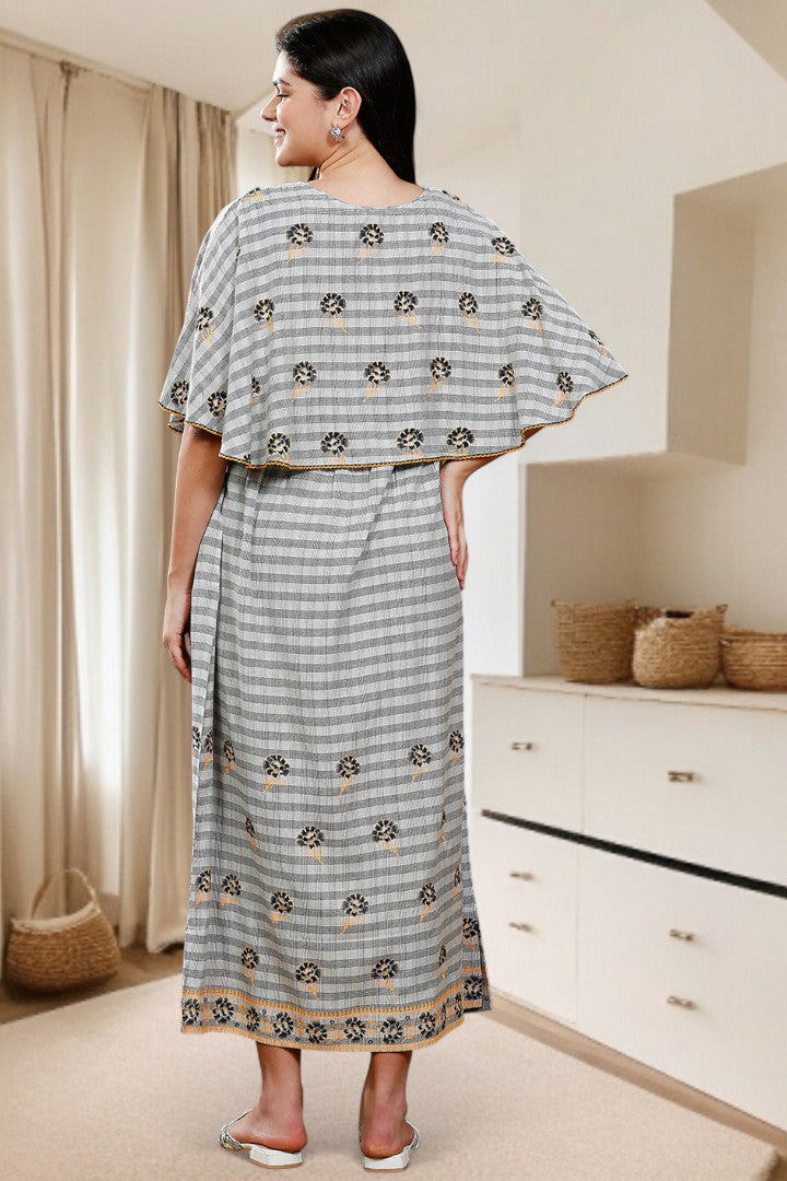 Maternity Poncho Gown for Easy Wear & All-Day Comfort