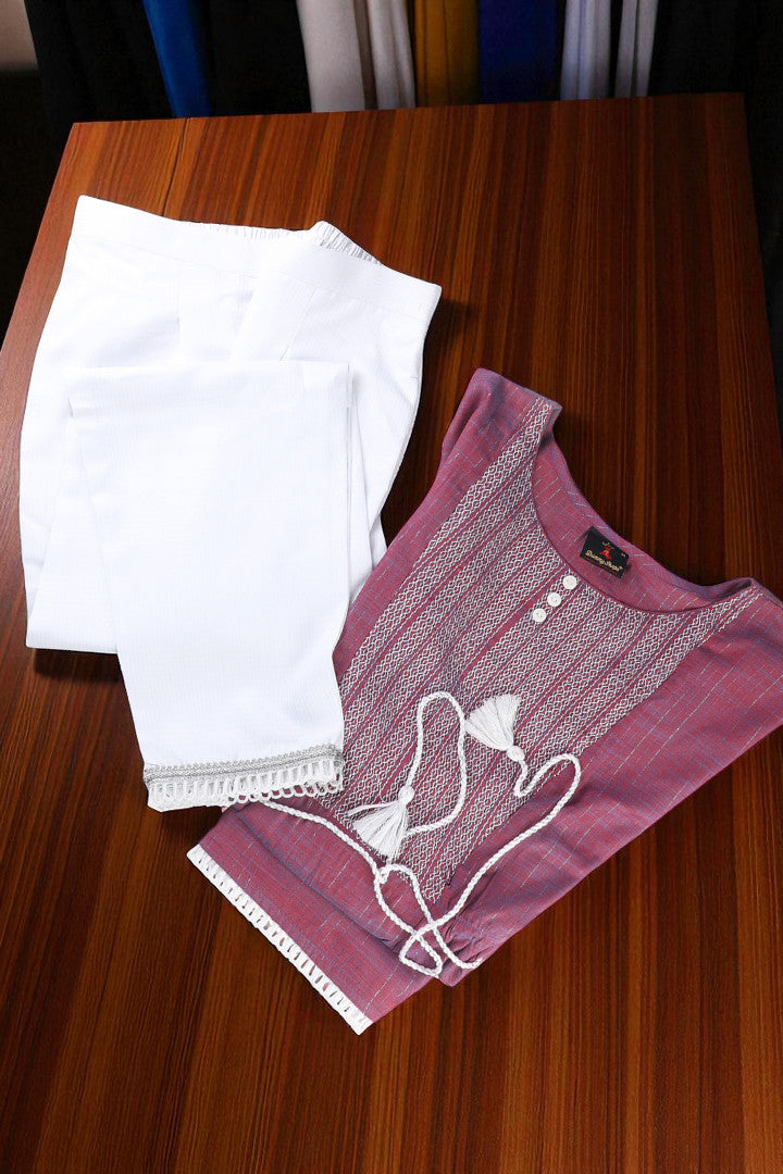 Embroidered Maternity Kaftan Pant – Designed for Pregnancy & Nursing