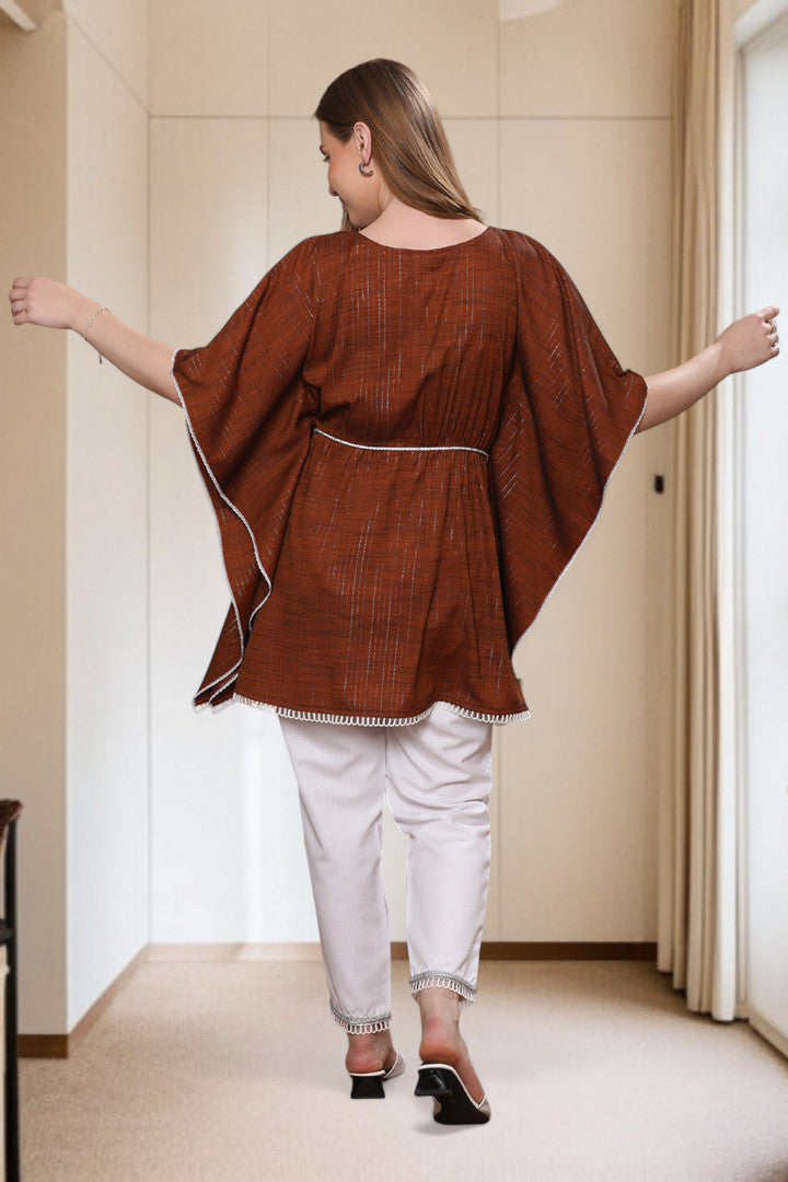 Embroidered Maternity Kaftan Pant – Designed for Pregnancy & Nursing