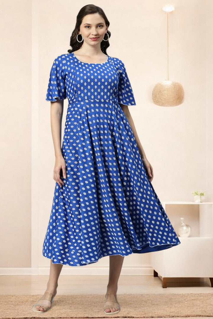 Rayon Printed Maternity Kurta – Designed for Pregnancy & Nursing