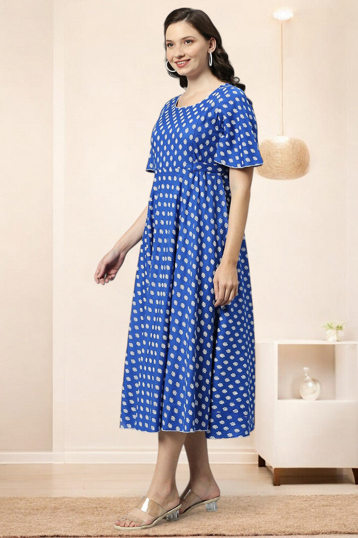 Rayon Printed Maternity Kurta – Designed for Pregnancy & Nursing