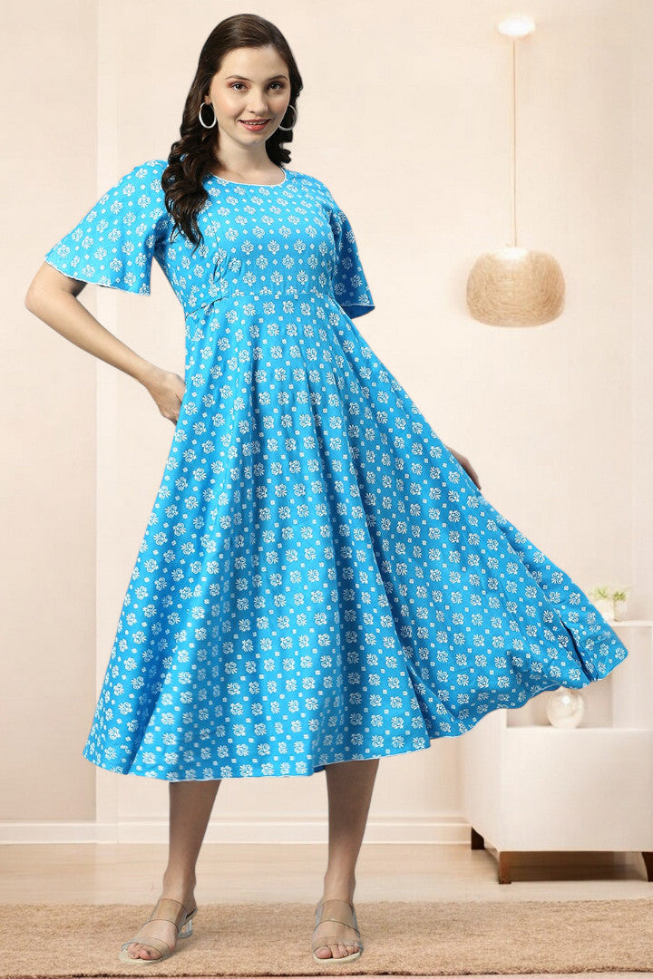 Rayon Printed Maternity Kurta – Designed for Pregnancy & Nursing