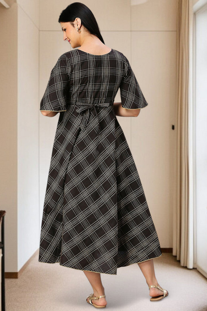 Cotton Printed Maternity Kurta – Designed for Pregnancy & Nursing