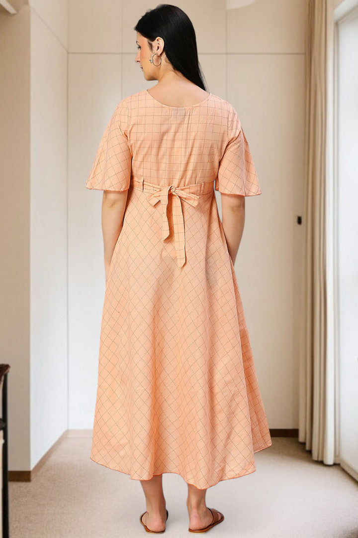 Cotton Printed Maternity Kurta – Designed for Pregnancy & Nursing
