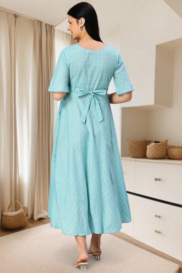 Cotton Printed Maternity Kurta – Designed for Pregnancy & Nursing