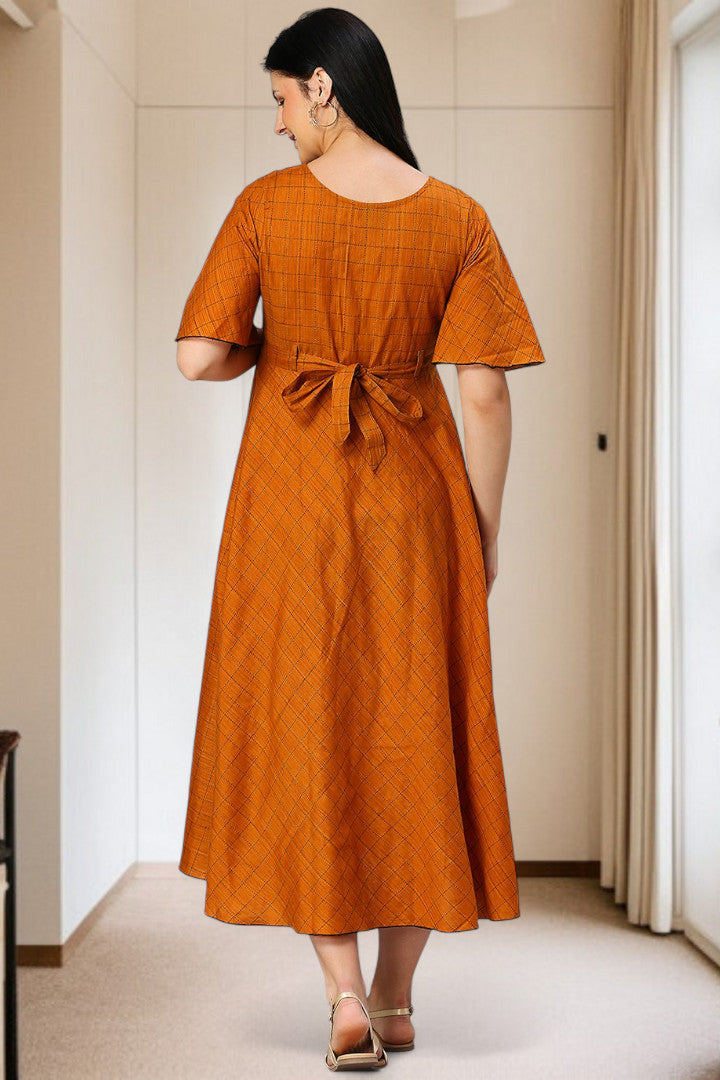 Cotton Printed Maternity Kurta – Designed for Pregnancy & Nursing