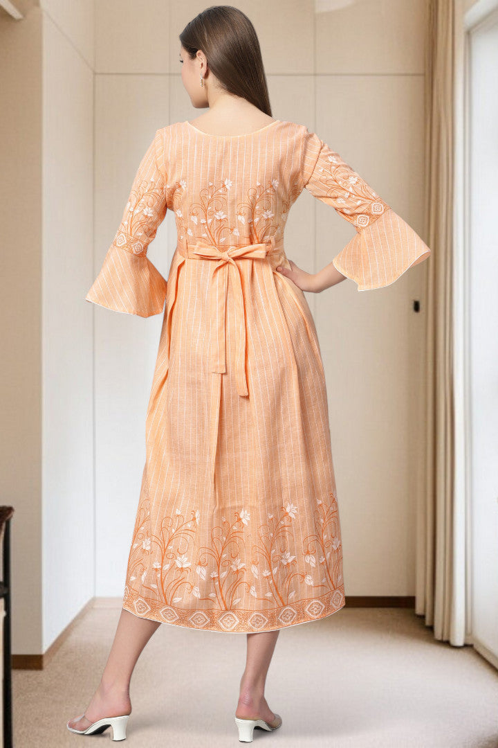 PolyCotton Printed Maternity Kurta – Designed for Pregnancy & Nursing