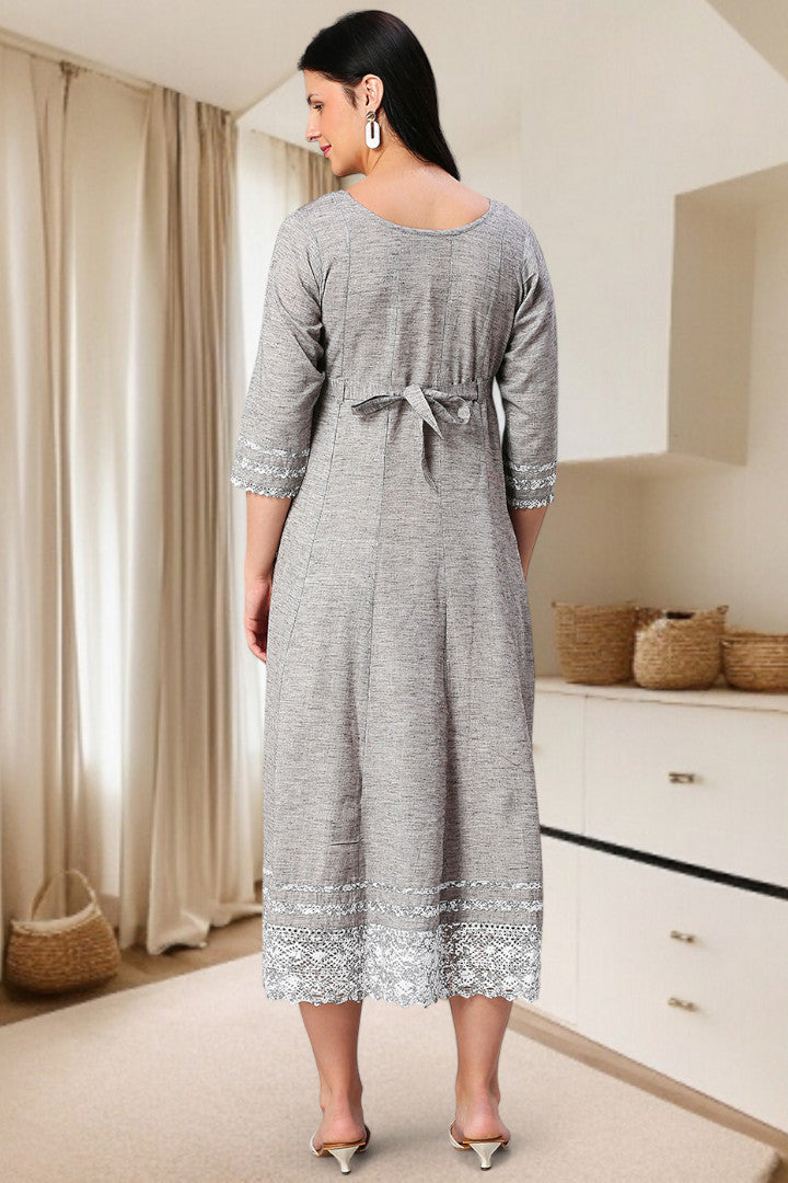 PolyCotton Anarkali Maternity Kurta – Designed for Pregnancy & Nursing