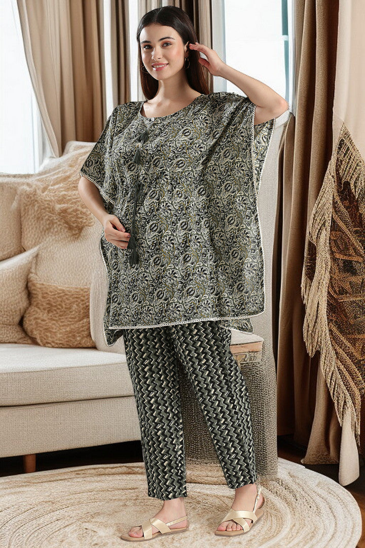 Printed Maternity Kaftan Pant – Designed for Pregnancy & Nursing