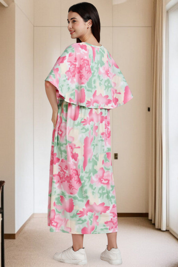 Zipless Maternity Poncho Gown for Easy Wear & All-Day Comfort
