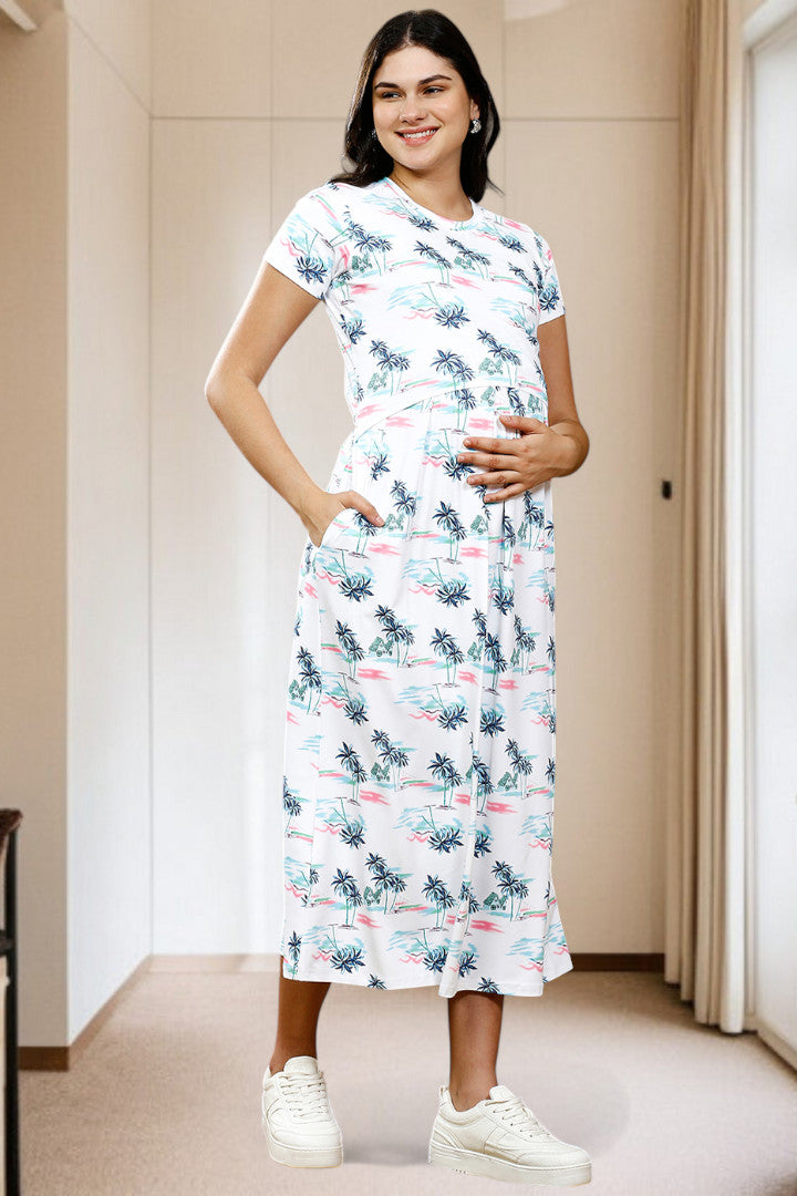 Zipless Maternity Dress – Perfect for Daily & Casual Wear