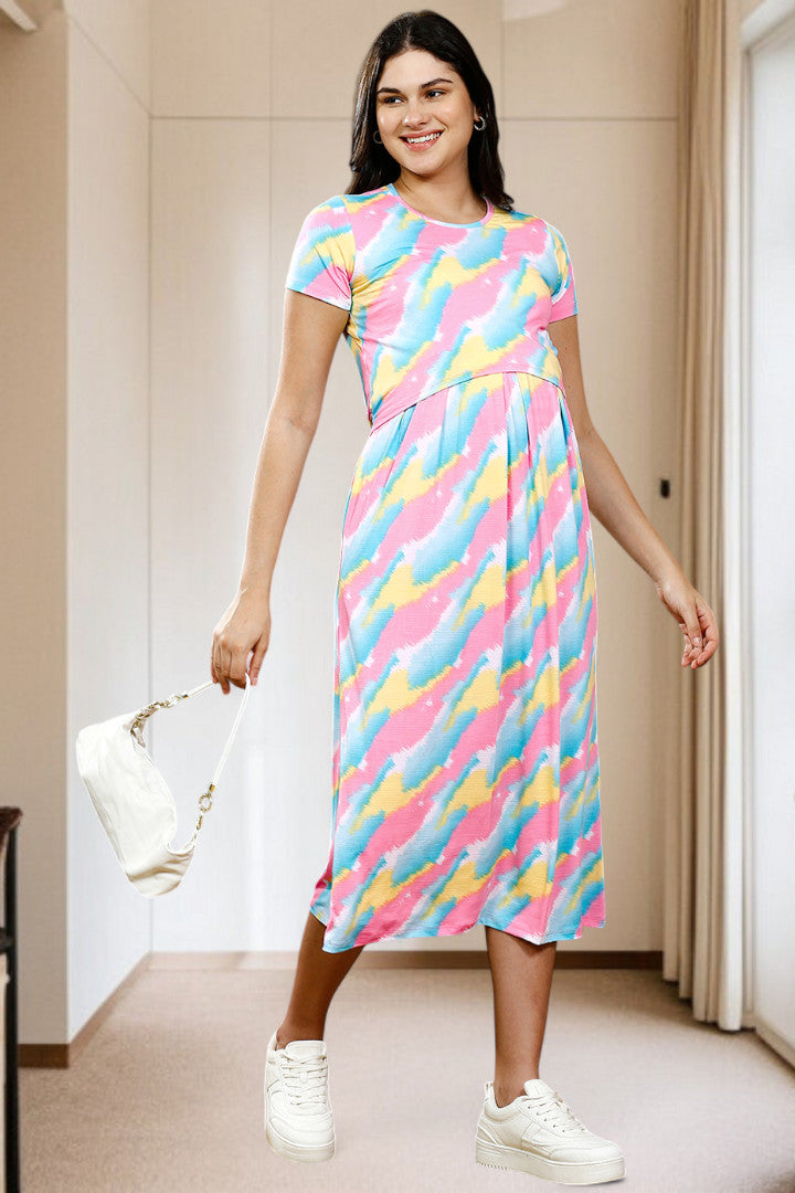 Zipless Maternity Dress – Perfect for Daily & Casual Wear