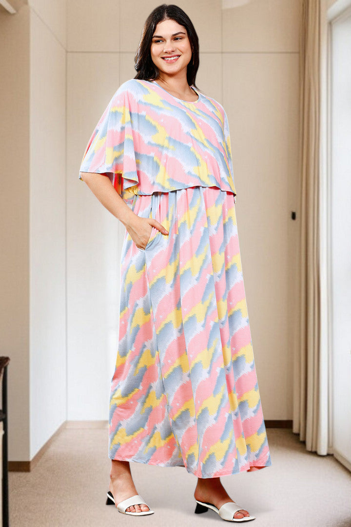Zipless Maternity Poncho Gown for Easy Wear & All-Day Comfort