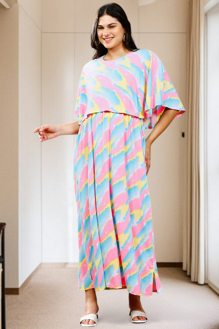 Zipless Maternity Poncho Gown for Easy Wear & All-Day Comfort