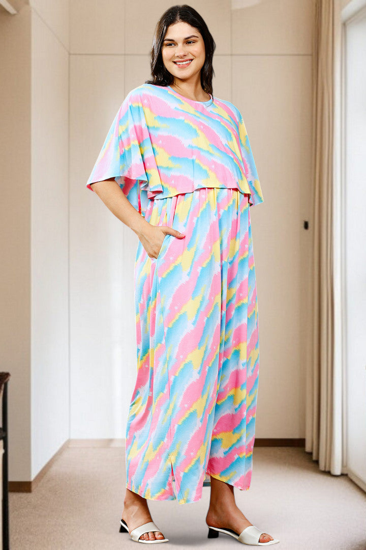 Zipless Maternity Poncho Gown for Easy Wear & All-Day Comfort