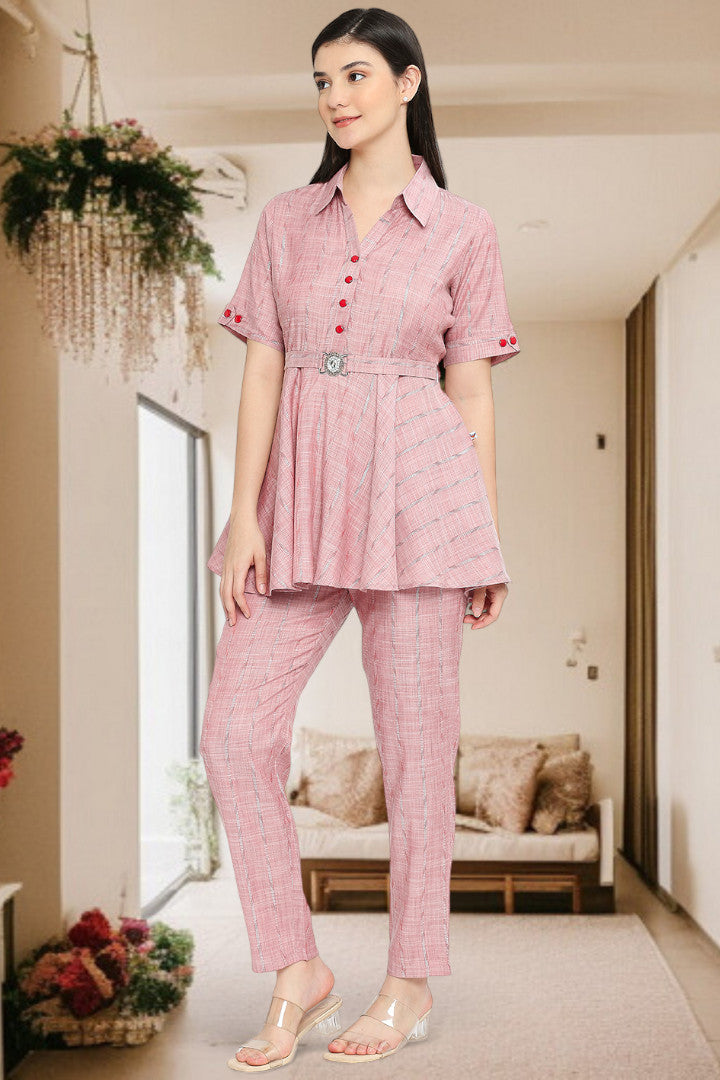 Trendy Cotton Co-ord Set – Stylish Two-Piece Outfit