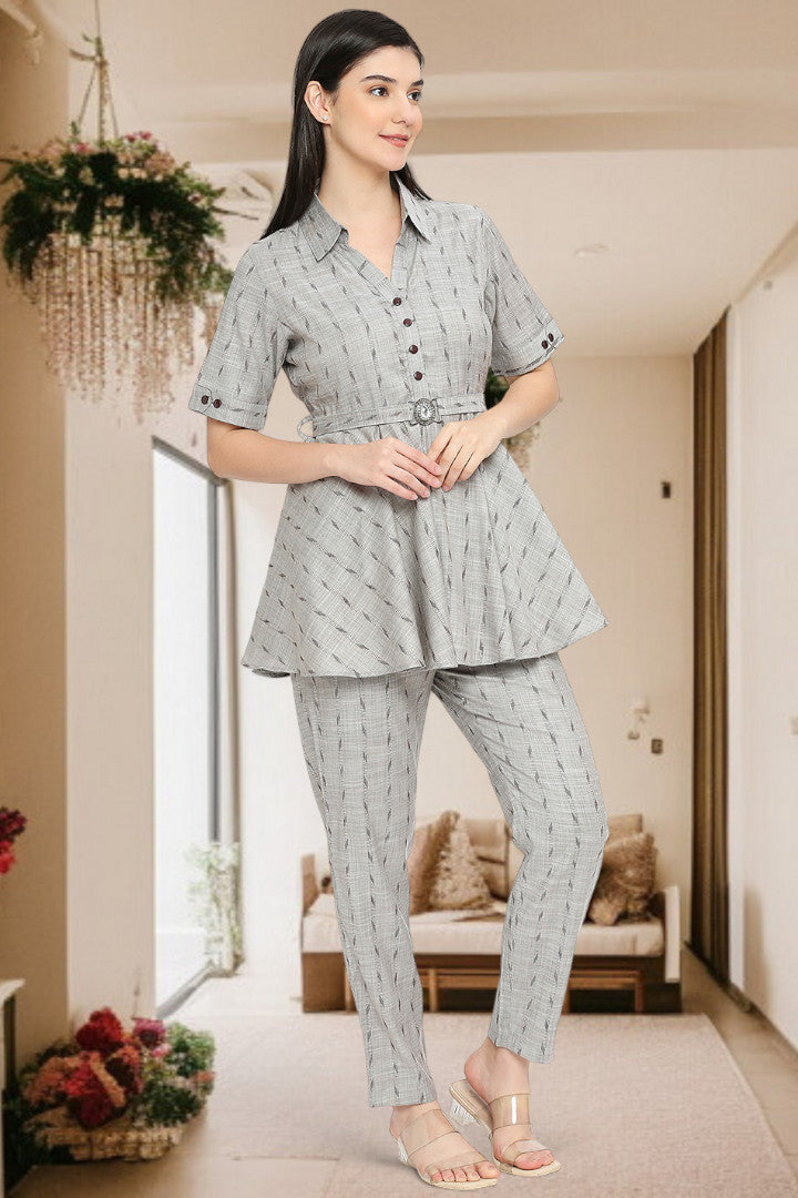 Trendy Cotton Co-ord Set – Stylish Two-Piece Outfit