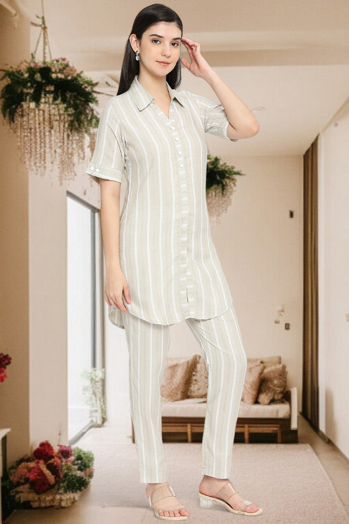Trendy Cotton Co-ord Set – Stylish Two-Piece Outfit