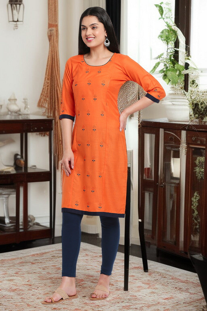 PolyCotton Maternity Kurta For Pregnancy & Nursing