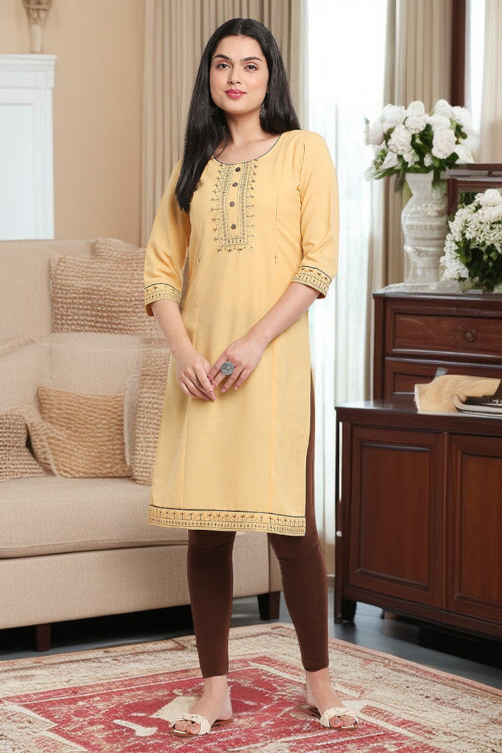 PolyCotton Maternity Kurta For Pregnancy & Nursing