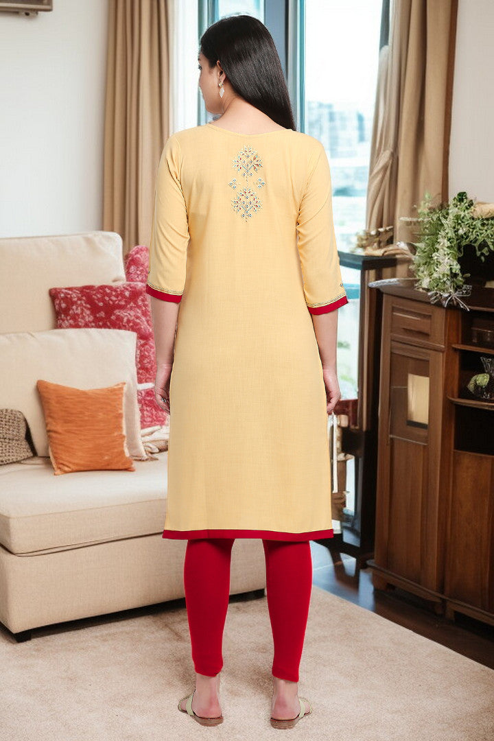 PolyCotton Maternity Kurta For Pregnancy & Nursing