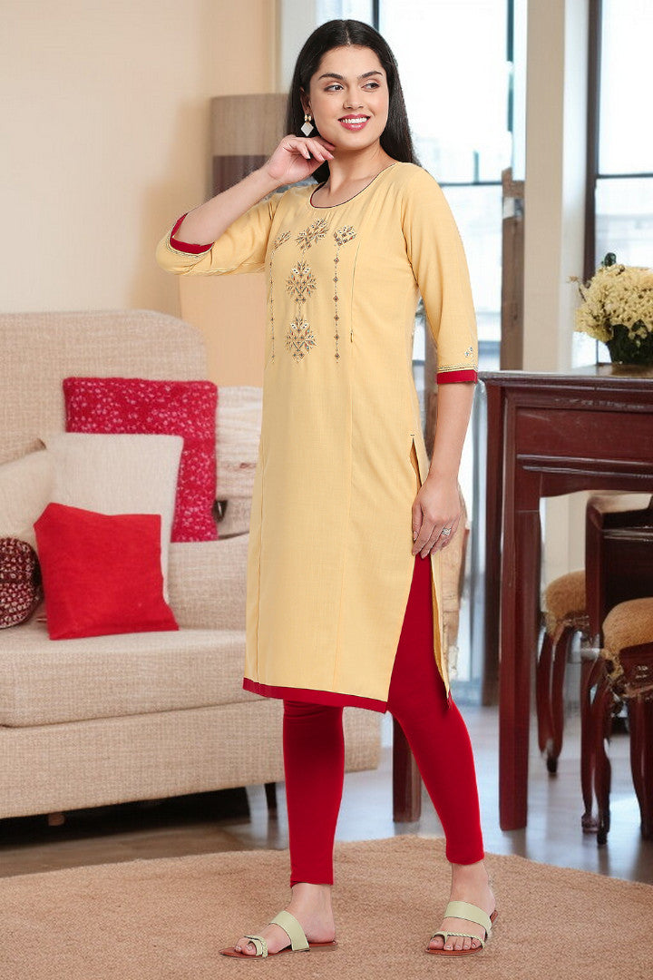 PolyCotton Maternity Kurta For Pregnancy & Nursing