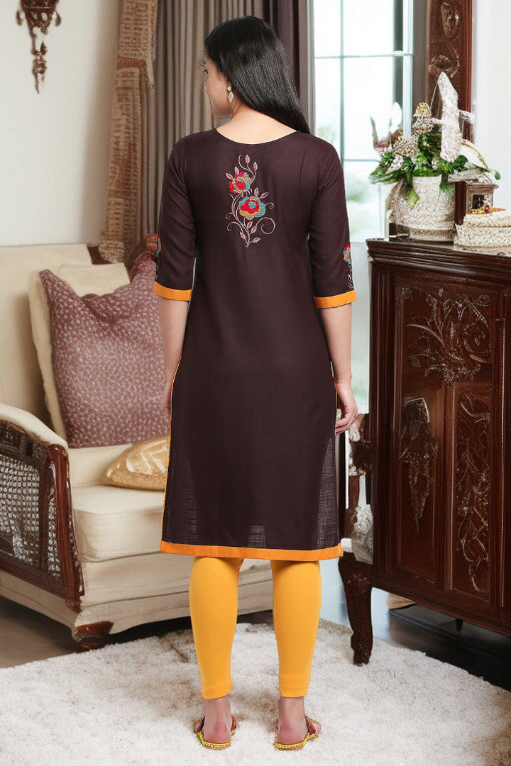 PolyCotton Maternity Kurta For Pregnancy & Nursing
