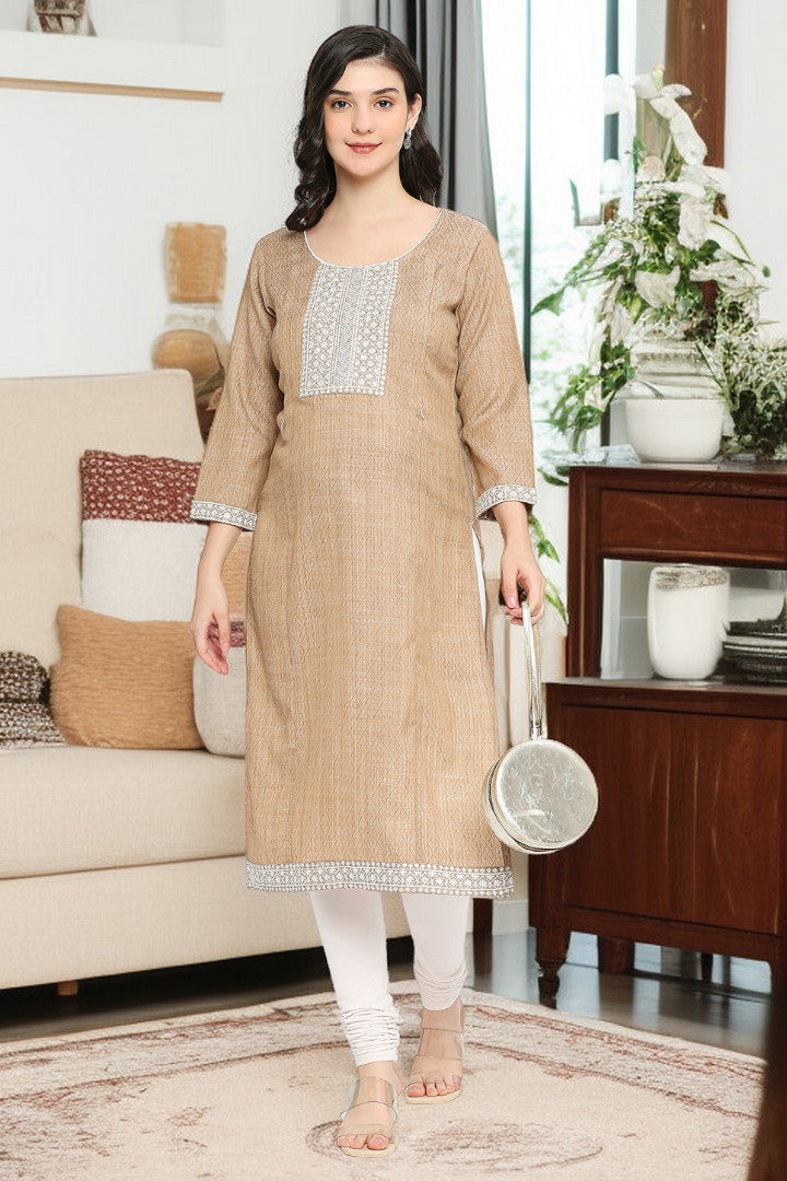 PolyCotton Maternity Kurta For Pregnancy & Nursing