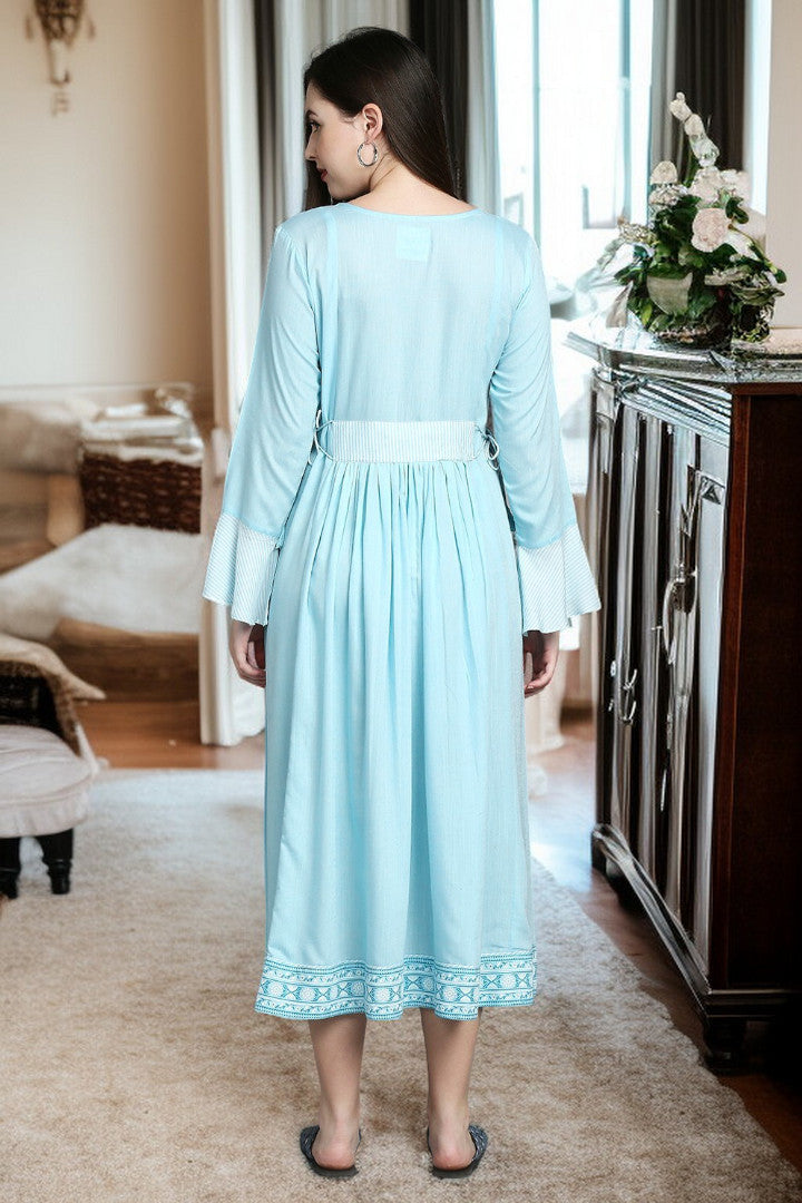 Rayon Maternity Kurta - Designed For Pregnancy & Feeding